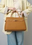Women's Slouchy Grain Cowhide Leather Hobo Bag | Large Leather Crossbody & Shoulder Bag | Versatile Work Handbag for Women