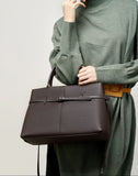 Women's Slouchy Grain Cowhide Leather Hobo Bag | Large Leather Crossbody & Shoulder Bag | Versatile Work Handbag for Women