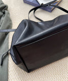 Women’s Soft Cowhide Leather Crossbody Bag, Large Bowling Bag, Slouchy Boho Tote for Everyday Use