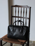 Women's Vegetable-Tanned Cowhide Leather Boston Bag | Vintage Pillow Tote | Top Handle Shoulder Crossbody Handbag in Two Sizes