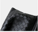 Women's Woven Lambskin Leather Cloud Bag | Drawstring Shoulder Bag with Gold Chain | Luxury Intrecciato Leather Crossbody Handbag