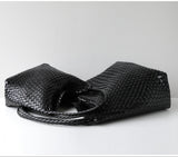 Women's Handwoven Vegan Leather Hobo Tote Bag | Intrecciato Shoulder Bag | Two Sizes | Lightweight Everyday Handbag for Women