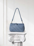 Woven Lambskin Leather Shoulder Bag | Handcrafted Vintage Crossbody Bag