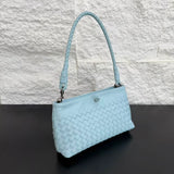Woven Lambskin Leather Shoulder Bag | Handcrafted Vintage Crossbody Bag