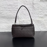 Woven Lambskin Leather Shoulder Bag | Handcrafted Vintage Crossbody Bag