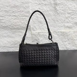 Woven Lambskin Leather Shoulder Bag | Handcrafted Vintage Crossbody Bag