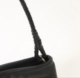 Woven Lambskin Leather Shoulder Bag | Handcrafted Vintage Crossbody Bag