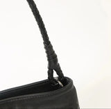 Woven Lambskin Leather Shoulder Bag | Handcrafted Vintage Crossbody Bag