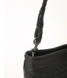 Woven Lambskin Leather Shoulder Bag | Handcrafted Vintage Crossbody Bag