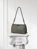 Woven Lambskin Leather Shoulder Bag | Handcrafted Vintage Crossbody Bag