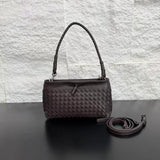 Woven Lambskin Leather Shoulder Bag | Handcrafted Vintage Crossbody Bag