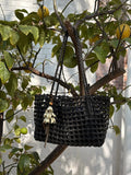 Woven Leather Cutout Tote Bag | Handcrafted Full Grain Cowhide Basket Bag