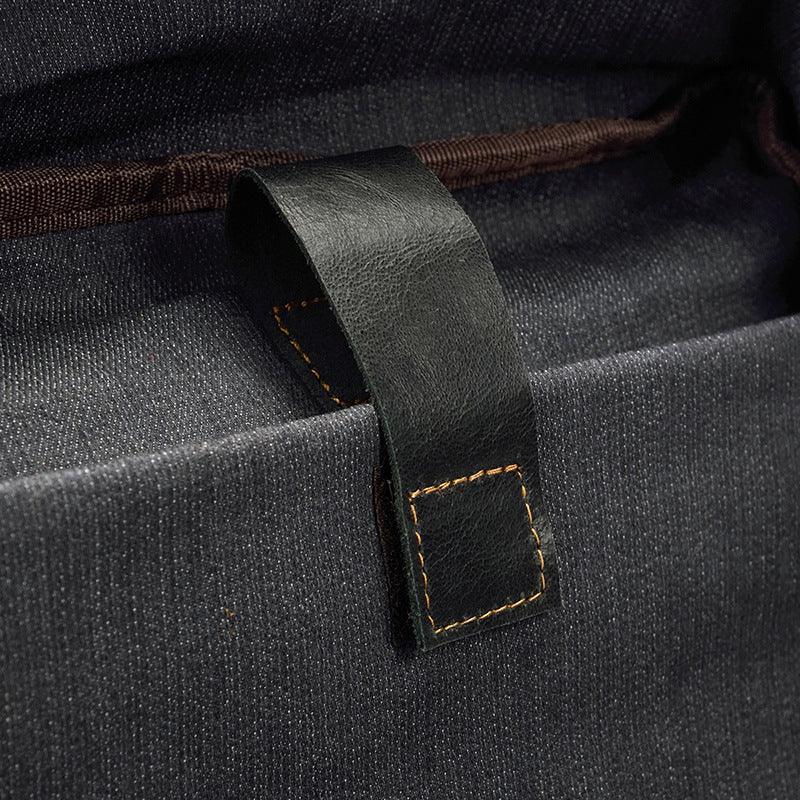 Black Leather Backpack for Women and Men Genuine Leather Travelling Bag Laptop Bag Travel Backpack Shoulder Bag Best Satchel Bag - Alexel Crafts