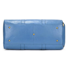 Blue Purple Fashion Duffel Bag Premium Leather Travel Duffel Bag | Men's or Women's Carry-All Duffel - Handcrafted Waterproof Gym Carry-On with Shoe Compartment, - Alexel Crafts Blue Purple Fashion Duffel Bag Premium Leather Travel Duffel Bag | Men's or Women's Carry-All Duffel - Handcrafted Waterproof Gym Carry-On with Shoe Compartment, - Alexel Crafts