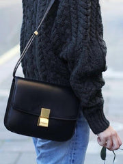 Italian Calfskin Leather Bag Designer Bag Italian Leather Box Bag, Classic Crossbody Bag, Shoulder Bag, Minimalist Genuine Leather Purse Italian Calfskin Leather Bag Designer Bag Italian Leather Box Bag, Classic Crossbody Bag, Shoulder Bag, Minimalist Genuine Leather Purse