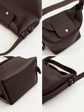 Handcrafted Top Grain Cowhide Leather Slouchy Bucket Bag | Women's Shoulder & Top-Handle Purse