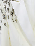 Elegant Handcrafted Diamond Beaded and Embellished Tailored Blazer Dress - Alexel Crafts