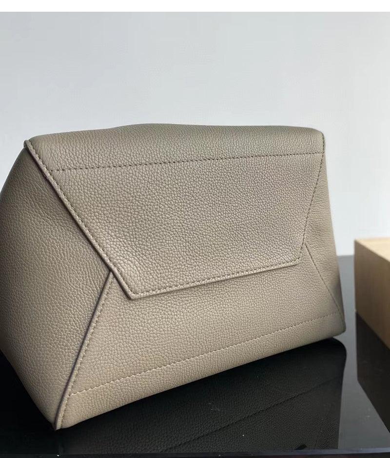 Extra Large Genuine Leather Bucket Bag, Minimalist Classic Leather Tote Bag, Fashion Designer Shoulder Bag Wide Strap, Gift For Her - Alexel Crafts