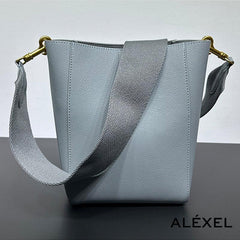 Extra Large Genuine Leather Bucket Bag, Minimalist Classic Leather Tote Bag, Fashion Designer Shoulder Bag Wide Strap, Gift For Her - Alexel Crafts Extra Large Genuine Leather Bucket Bag, Minimalist Classic Leather Tote Bag, Fashion Designer Shoulder Bag Wide Strap, Gift For Her - Alexel Crafts