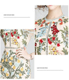 Fashion Runway Handcrafted Summer Dress Women's Flare Sleeve Floral Embroidery Elegant Mesh Hollow Out Mini Dresses - Alexel Crafts