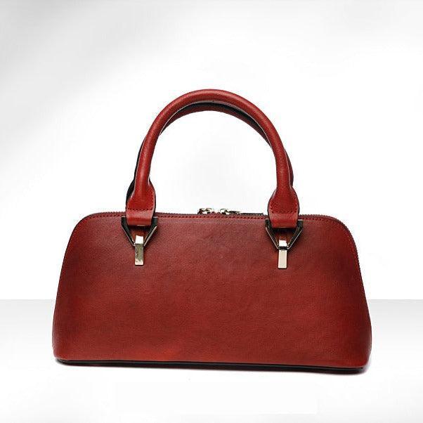 Floral Elegance Cowhide Leather Shoulder Bag | Handcrafted Embossed Banquet Bag - Alexel Crafts