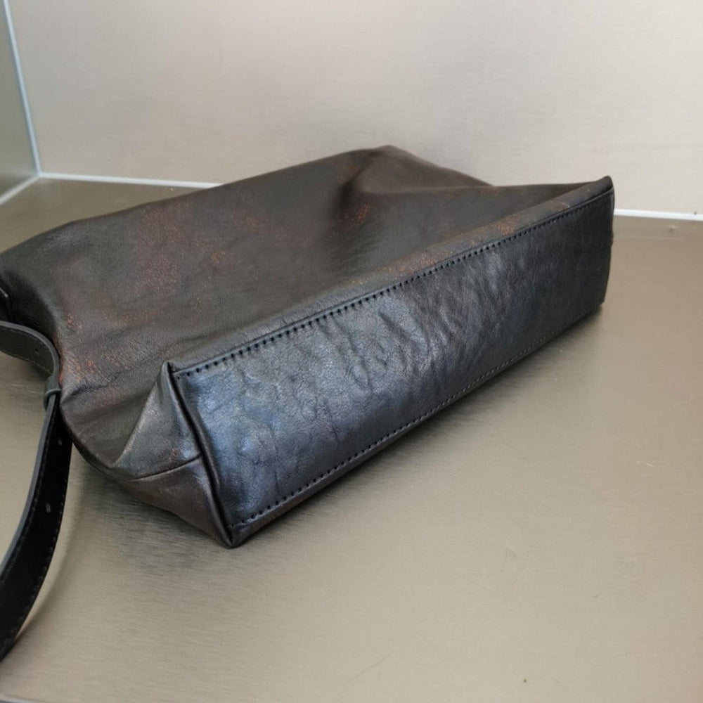 Handcrafted Luxurious Italian Full Grain Leather Hobo Bag Trio Vibrant - Alexel Crafts