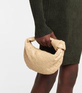 Small Lambskin Knotted Intrecciato Leather Handbag, Handcrafted Premium Quality Genuine Leather Handbag, Daily Fashion Lady Bag, Designer Bag