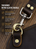 Genuine Crazy Horse Leather Chest Rig Harness Bag for Men — Handcrafted Dual Shoulder Holster Vest with Multi-Pocket | Retro Motorcycle & Daily Carry