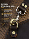 Genuine Crazy Horse Leather Chest Rig Harness Bag for Men — Handcrafted Dual Shoulder Holster Vest with Multi-Pocket | Retro Motorcycle & Daily Carry