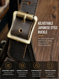 Genuine Crazy Horse Leather Chest Rig Harness Bag for Men — Handcrafted Dual Shoulder Holster Vest with Multi-Pocket | Retro Motorcycle & Daily Carry