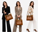 Full Grain Leather Tote Bag | Women's Vintage Handcrafted Shoulder & Crossbody Bag