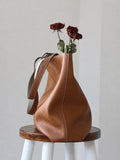 Reversible Full Grain Togo Leather Tote Bag | Two-Tone Everyday Carry Bag