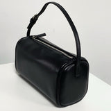 Lambskin Leather Boston Bag, Mini Designer Bag, Leather Box Bag, Classic Leather Handbag, Minimalist Genuine Leather Purse - Alexel Crafts