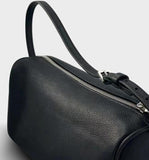 Lambskin Leather Boston Bag, Mini Designer Bag, Leather Box Bag, Classic Leather Handbag, Minimalist Genuine Leather Purse - Alexel Crafts