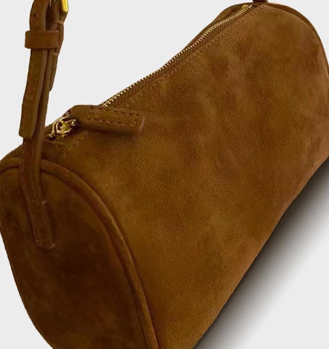 Lambskin Leather Boston Bag, Mini Designer Bag, Leather Box Bag, Classic Leather Handbag, Minimalist Genuine Leather Purse - Alexel Crafts