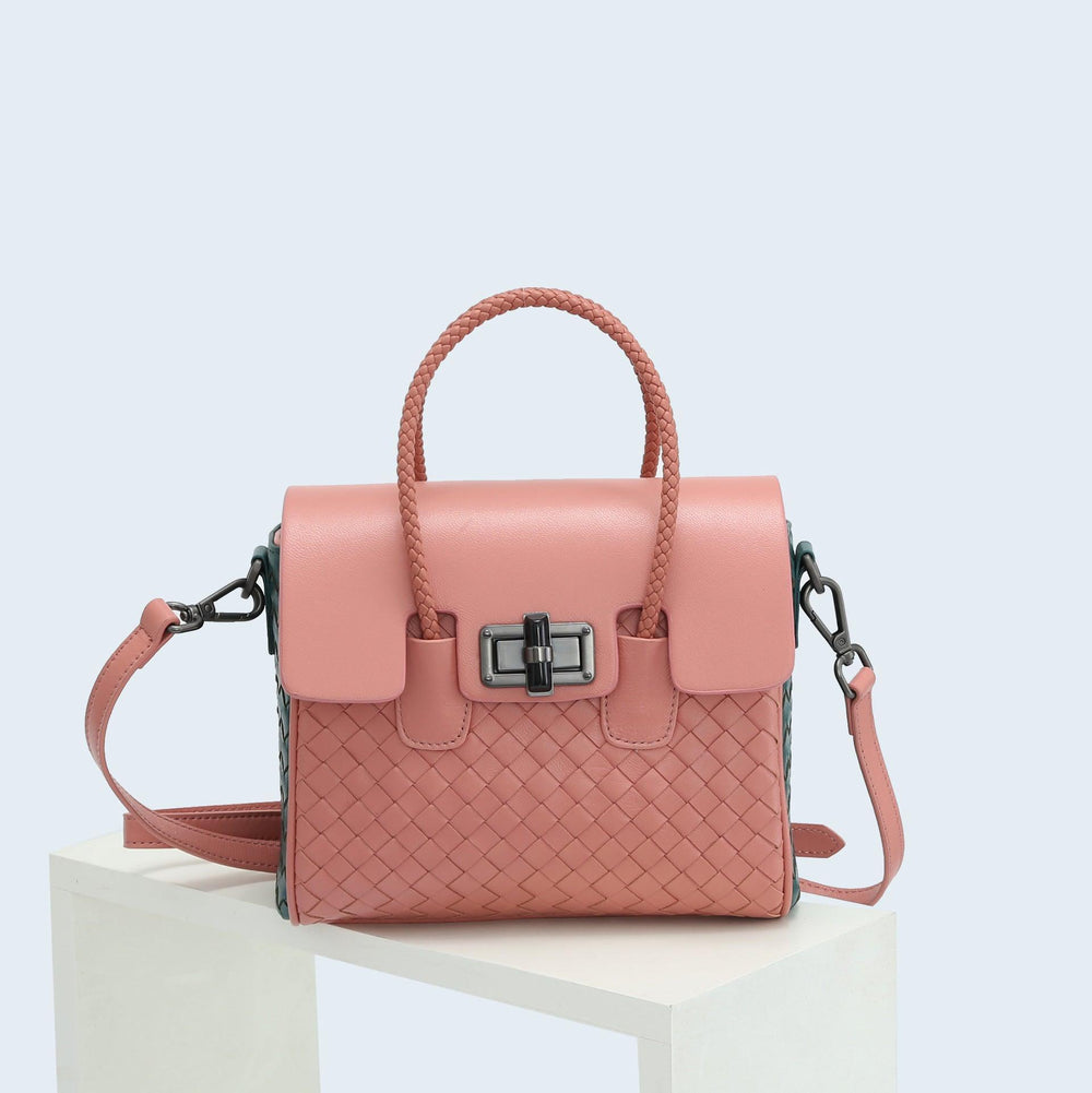 Lambskin Leather Shoulder Bag Handwoven, Small Designer Bag, Woven Purse Women Classic bag Crossbody Luxury Bag, Birthday Gift For Her - Alexel Crafts