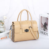 Lambskin Leather Shoulder Bag Handwoven, Small Designer Bag, Woven Purse Women Classic bag Crossbody Luxury Bag, Birthday Gift For Her - Alexel Crafts