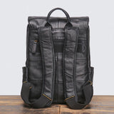 Large Brown Leather Backpack, Personalized Full Grain Leather Knapsack Rucksack, Leather Anniversary Gifts Women/Men, Monogram Bags Handmade - Alexel Crafts