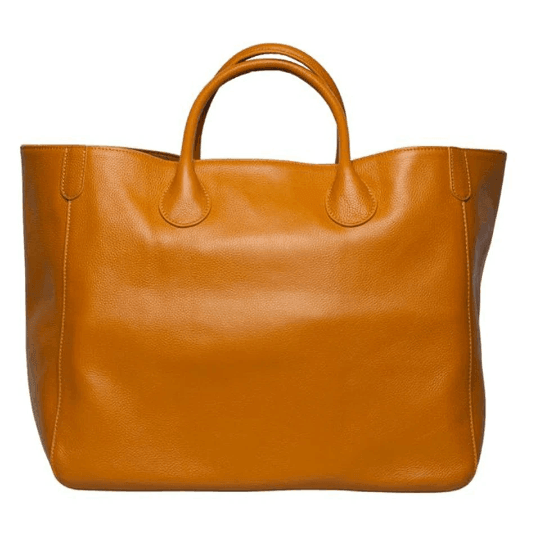 Large Designer Leather Tote Bag | Cowhide Leather Classic Bag | Must-have Fashion DesignerBag | Leather Weekend Bag|Christmas gifts