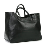 Large Designer Leather Tote Bag | Cowhide Leather Classic Bag | Must-have Fashion DesignerBag | Leather Weekend Bag|Christmas gifts