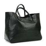 Large Designer Leather Tote Bag | Cowhide Leather Classic Bag | Must-have Fashion DesignerBag | Leather Weekend Bag|Christmas gifts