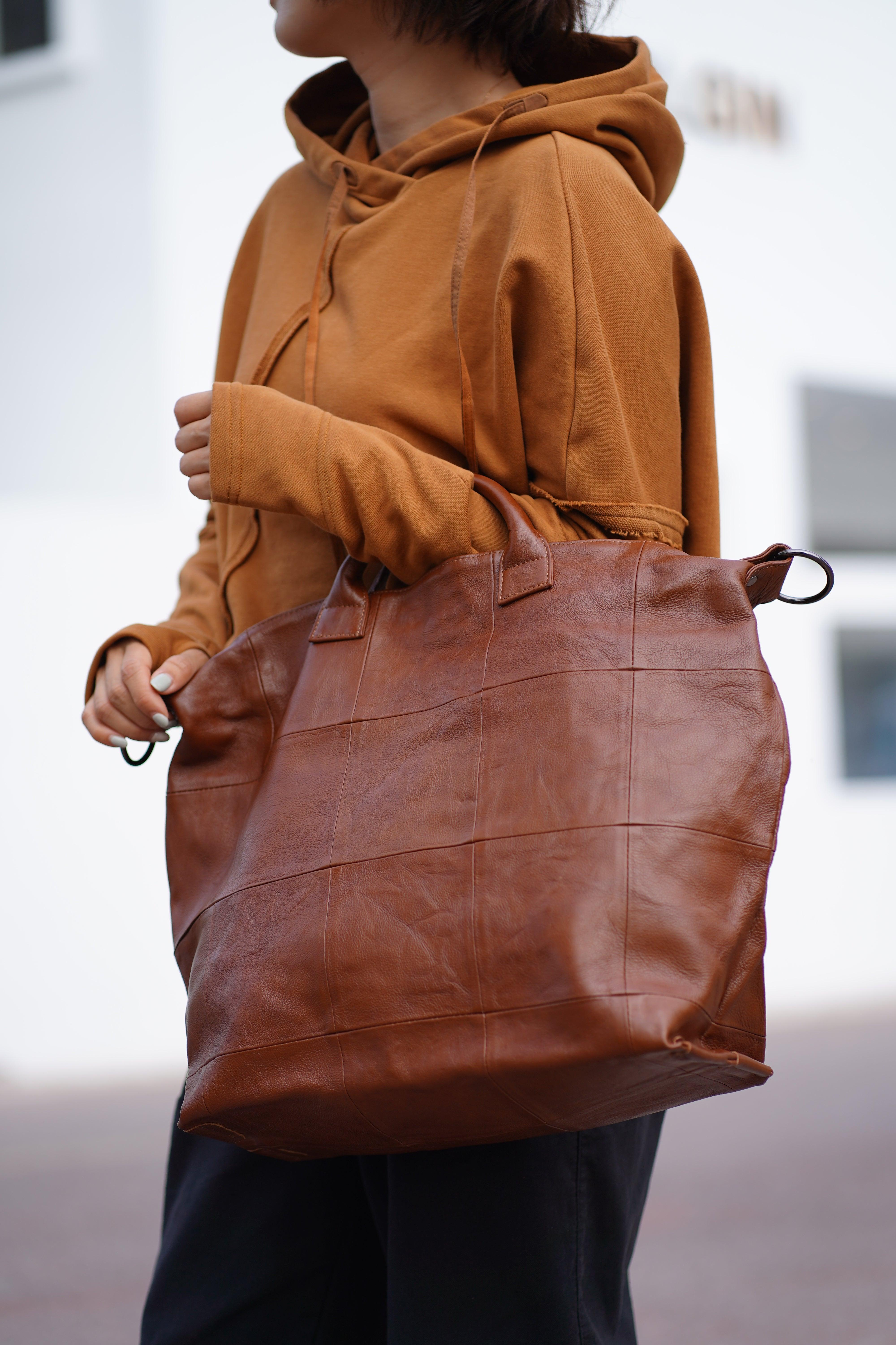 Leather tote bag for women large leather tote bag laptop work bag leather purse handbag leather shoulder bag Christmas gift for Her/Him - Alexel Crafts