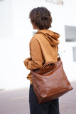 Leather tote bag for women large leather tote bag laptop work bag leather purse handbag leather shoulder bag Christmas gift for Her/Him - Alexel Crafts
