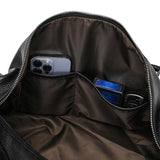 Men's or Women's Premium Leather Travel Duffel Bag | Carry-All Duffel - Handcrafted Waterproof Gym Carry-On with Shoe Compartment, - Alexel Crafts