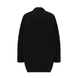 Oversize Double-Sided Wool Diamond Button Coat - Alexel Crafts