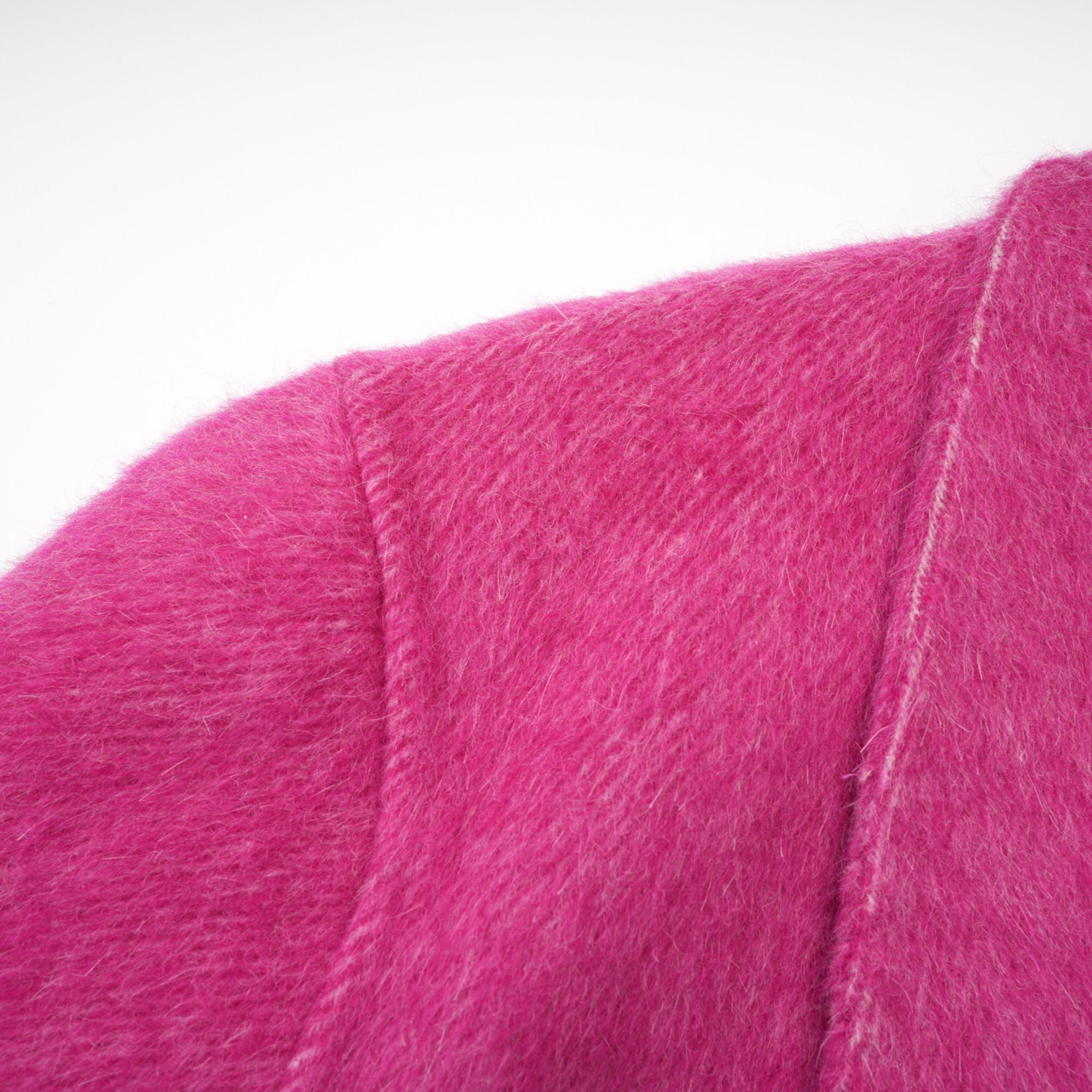 Oversize Double-Sided Wool Diamond Button Coat - Alexel Crafts