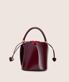 Petals Blossom Bucket Bag - Elegance Meets Function in Chic Cowhide Leather Shoulder Bag - Alexel Crafts