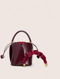 Petals Blossom Bucket Bag - Elegance Meets Function in Chic Cowhide Leather Shoulder Bag - Alexel Crafts