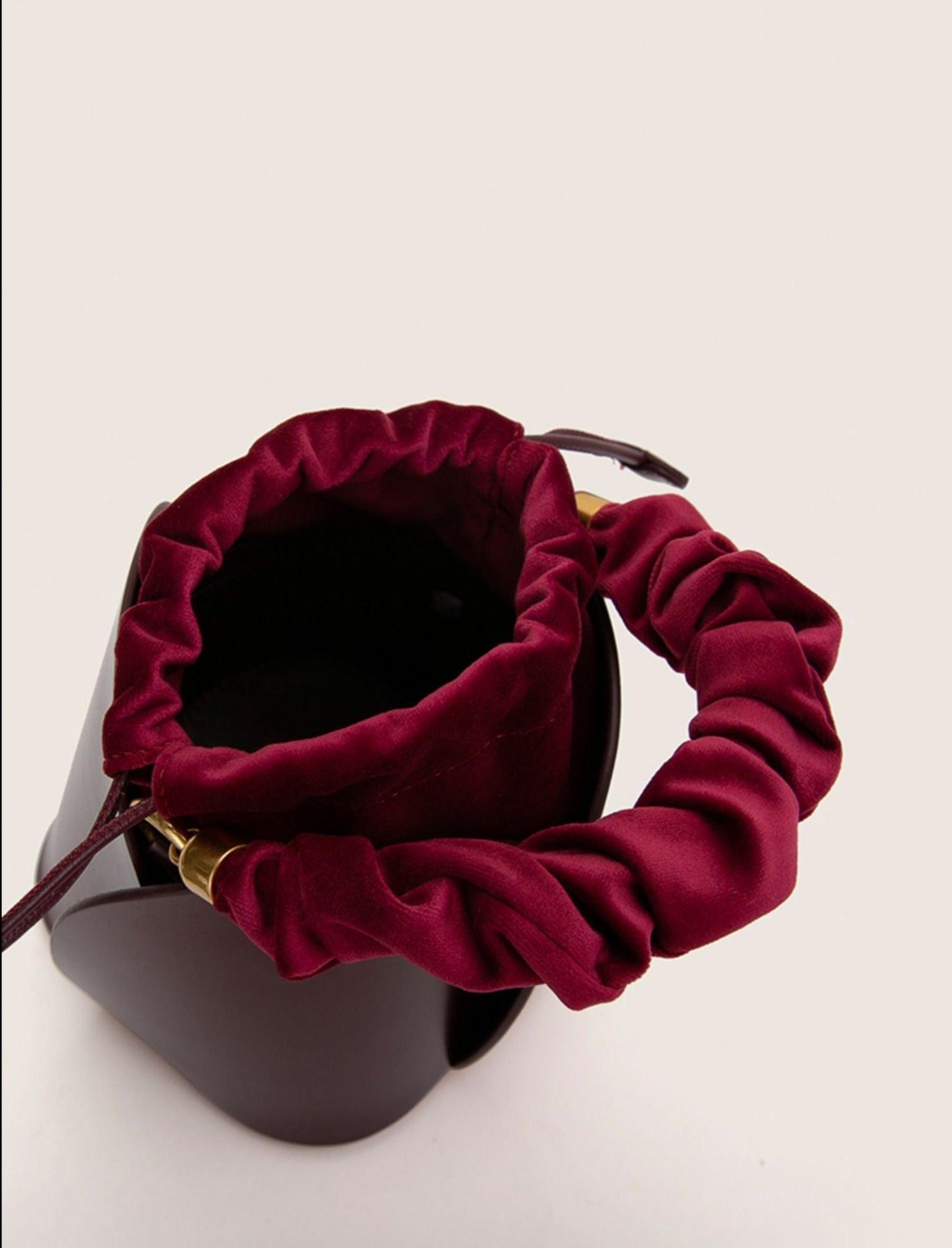 Petals Blossom Bucket Bag - Elegance Meets Function in Chic Cowhide Leather Shoulder Bag - Alexel Crafts