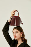 Petals Blossom Bucket Bag - Elegance Meets Function in Chic Cowhide Leather Shoulder Bag - Alexel Crafts